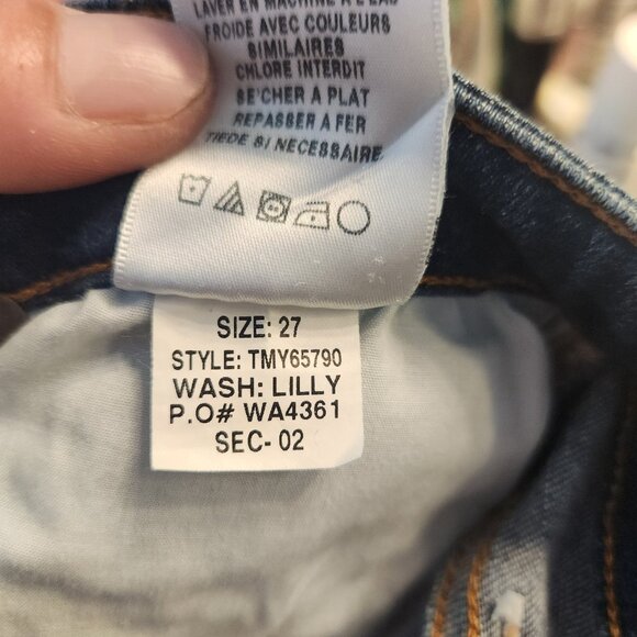 Joe's Jeans Mid-Rise Boot Cut Lilly Blue Stretch Womens Size 27 (29x29) - Picture 11 of 16